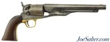 Civil War US Colt Model 1860 Army Four-Screw Frame Revolver Built in 1861