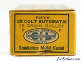 Crisp C-I-L Dominion 25 Auto Ammo 1946 Factory Reference Box - 3 of 5