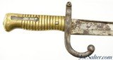 French Model 1866 Chassepot Bayonet w/ Scabbard Built 1871 Chatellerault - 3 of 9