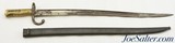 French Model 1866 Chassepot Bayonet w/ Scabbard Built 1871 Chatellerault - 2 of 9