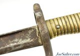 French Model 1866 Chassepot Bayonet w/ Scabbard Built 1871 Chatellerault - 7 of 9