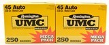 Remington UMC 45 ACP 230 Gr Metal Case Ammo 500 Rounds - 1 of 2