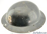 WW2 British Air Raid Light Rescue Mk. 2 Brodie Helmet - 2 of 5
