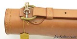 Antique Leather Leg of Mutton 22 Take-down Case NOS - 8 of 15