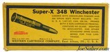 Early Western Super-X 348 Winchester Lubaloy 200 Grain Ammo Mid 1930's Full Box - 6 of 7