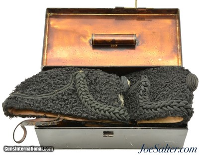 Two Kings Royal Rifle Corps Officers Astrakhan Busby Hats W/Case