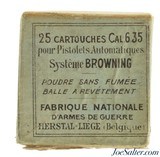 Original FN Browning 6.35mm Ammo 25 ACP Model 1906 Full Box