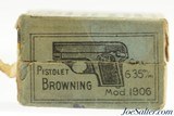 Original FN Browning 6.35mm Ammo 25 ACP Model 1906 Full Box - 2 of 6