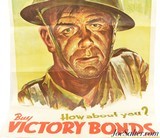 Scarce Original WW2 Canadian Buy Victory Bond "How About You?" Poster - 1 of 8