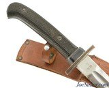 US WWII San Antonio Iron Works Fighting Knife/Scabbard "Patton" - 1 of 13