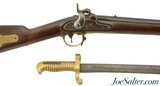 US Model 1841 Rifle by Robbins, Kendall & Lawrence with Saber Bayonet Alteration