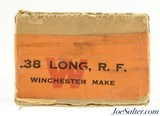 Superb Winchester 38 Long Rim Fire BP Ammo Model 1885 Sealed! Box - 5 of 6