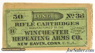 Superb Winchester 38 Long Rim Fire BP Ammo Model 1885 Sealed! Box