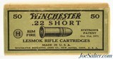 Excellent Sealed! Winchester 22 Short Lesmok Ammo 1923 Issues - 1 of 5