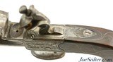 Very Nice British Flintlock Turn-Off Pistol by M&L Bourn - 9 of 12