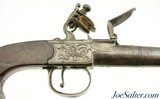 Very Nice British Flintlock Turn-Off Pistol by M&L Bourn - 3 of 12
