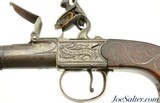 Very Nice British Flintlock Turn-Off Pistol by M&L Bourn - 6 of 12