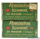 Vintage Remington 30 Mauser 7.63mm Ammo 83rnds - 1 of 3