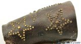 Antique Leather Star Cowboy Roping Cuffs late 1800s - 7 of 9