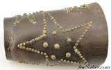 Antique Leather Star Cowboy Roping Cuffs late 1800s - 6 of 9