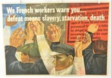 Original Ben Shahn Poster French Workers WWII Propaganda - 1 of 14