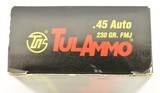 TulAmmo .45 Auto 230gr FMJ Steel Case Ammo 100 Rnds - 2 of 3