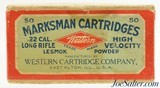 Western "Marksman" 22 LR Ammo Lesmok Diamond Logo Full Box - 1 of 6