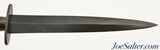 WWII Fairbairn-Sykes Third Pattern British Commando Knife and Sheath Unmarked - 4 of 11