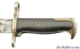 WWII US Union Fork & Hoe (UFH) M1 Garand Bayonet and Scabbard - 6 of 11
