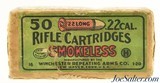 Winchester Green & Red Smokeless Issue 22 Long Ammo "1-20" Code - 1 of 7