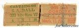 Two Sealed 303 British Ammo Packets WWI & WWII 20 Rounds