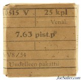 Finnish Repacked Russian 7.63mm Mauser Pistol 25rnds - 1 of 3