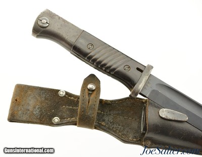 WWII German M84/98 Bayonet and Scabbard with Frog fnj 1942