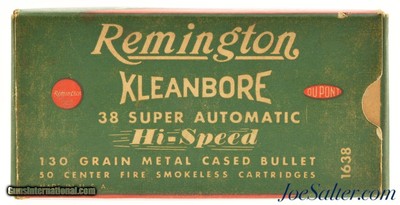 Vintage Remington 38 Super Automatic Ammo (50 rds)