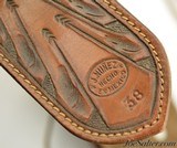 J. Nunez Mexican Tooled Leather Gun Belt Rig 22 Cal Right Hand Size 38 - 5 of 6