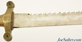 Swiss Model 1842 Pioneers Sawtooth Gladius Short Sword + Leather Scabbard - 4 of 14