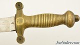 Swiss Model 1842 Pioneers Sawtooth Gladius Short Sword + Leather Scabbard - 6 of 14