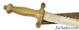Swiss Model 1842 Pioneers Sawtooth Gladius Short Sword + Leather Scabbard - 1 of 14