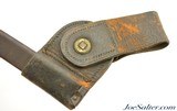 Scarce US Navy Marked Trapdoor Socket Bayonet & Scabbard USN Span-Am War - 9 of 10