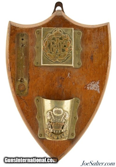 Vintage British Military RAF and Welsh Memorial Plaque WW2