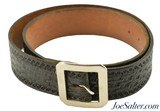 Vintage Arvo Ojala GH 35 Black Leather Belt - 1 of 4