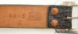 Vintage Arvo Ojala GH 35 Black Leather Belt - 3 of 4