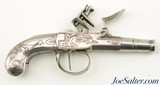 Beautiful Pair of All-Metal 18th Century Flintlock Pistols by G. Devillers of Liege - 2 of 15
