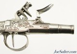 Beautiful Pair of All-Metal 18th Century Flintlock Pistols by G. Devillers of Liege - 4 of 15