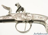 Beautiful Pair of All-Metal 18th Century Flintlock Pistols by G. Devillers of Liege - 6 of 15