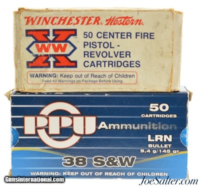 Shooter Lot of .38 S&W Ammo 100rnds
