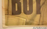 Original WWII Poster "Doing all you can brother?" 1943 War Bonds - 2 of 9