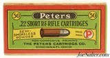 Crisp Sealed! Peters Non-Corrosive Multi-Colored Issue 22 Short Ammo Cincinnati