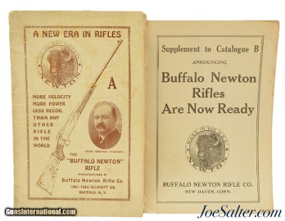 Original Newton Rifle Catalog with Supplement 1923 Buffalo NY