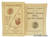 Original Newton Rifle Catalog with Supplement 1923 Buffalo NY - 1 of 9